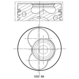 Поршень MAHLE 0308600