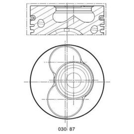 Поршень MAHLE 0308700