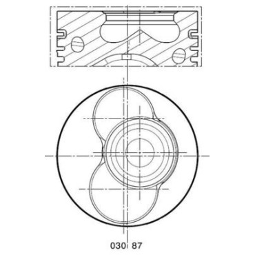 Поршень MAHLE 0308700