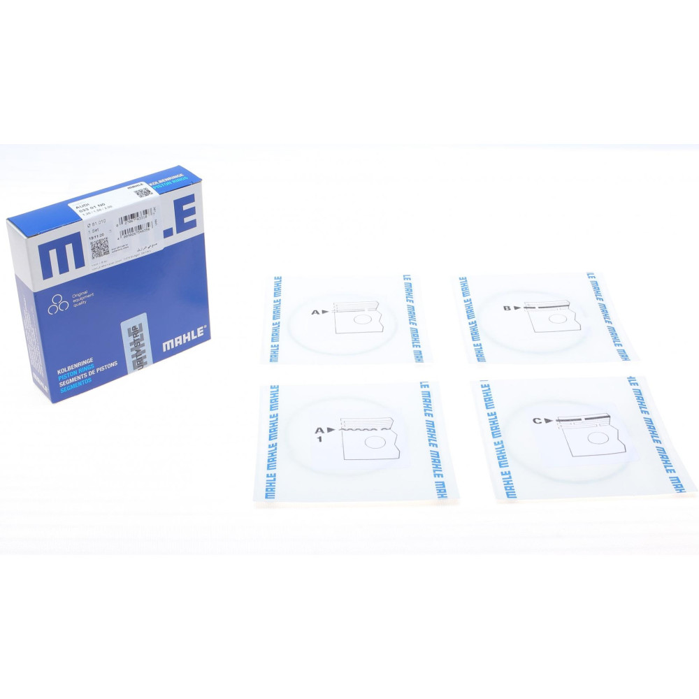 Комплект кілець поршневих MAHLE ORIGINAL 03301n0