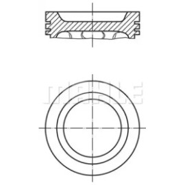 Поршень AUDI A3, A4/VW BORA, GOLF IV 1.8 96- (81.26mm) MAHLE 0330401