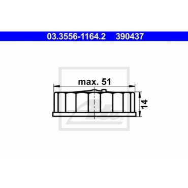 Крышка, бачок тормозной жидкости ATE 03355611642