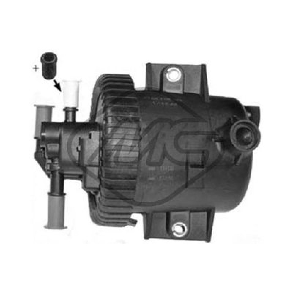 Фільтр паливний в корпусі Berlingo/Partner 2.0HDI (с-ма SIEMENS 3 виходи) METALCAUCHO 03836