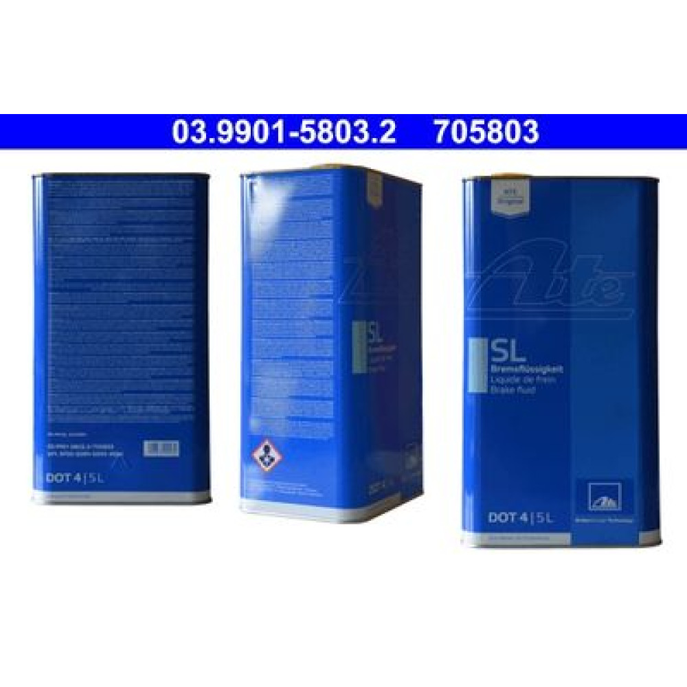 Рідина гальмівна DOT 4, 5л. ATE 03990158032