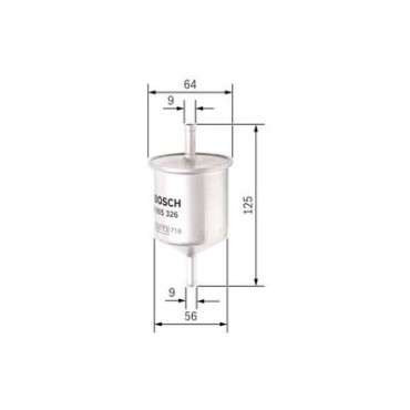 Фильтр топливный BOSCH 0450905326