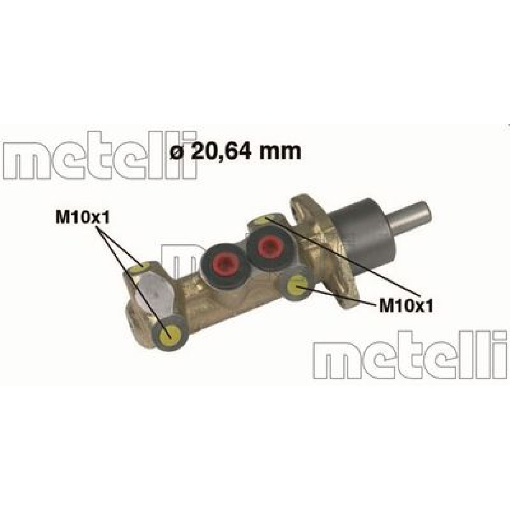 Циліндр гідравлічний гальмівний METELLI 050044