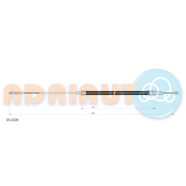 Трос ручного гальма ADRIAUTO 050228