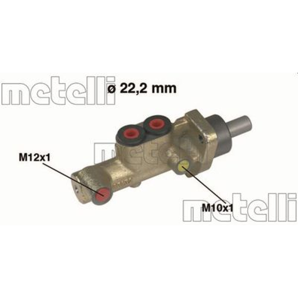 Циліндр гідравлічний гальмівний METELLI 050246