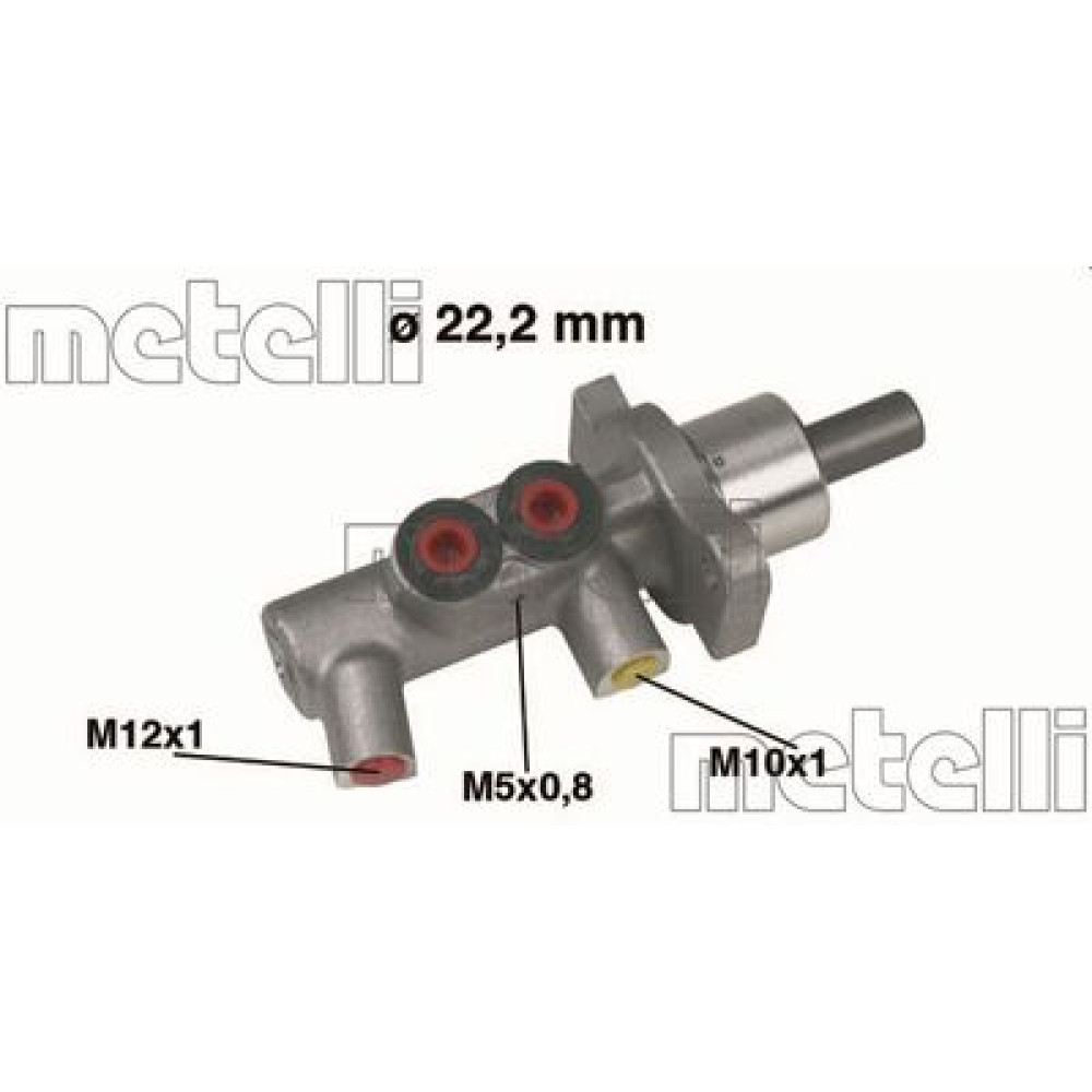 Циліндр гідравлічний гальмівний METELLI 050383