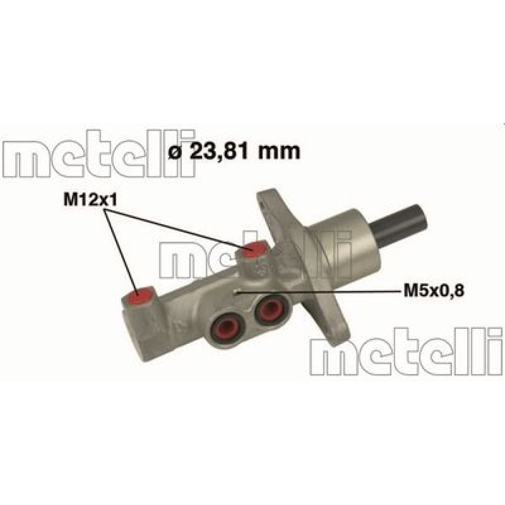 Цилиндр гидравлический тормозной METELLI 050475