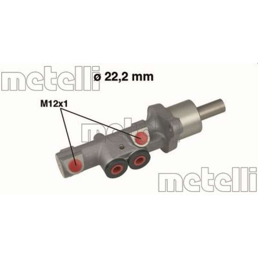 Циліндр гідравлічний гальмівний METELLI 050534
