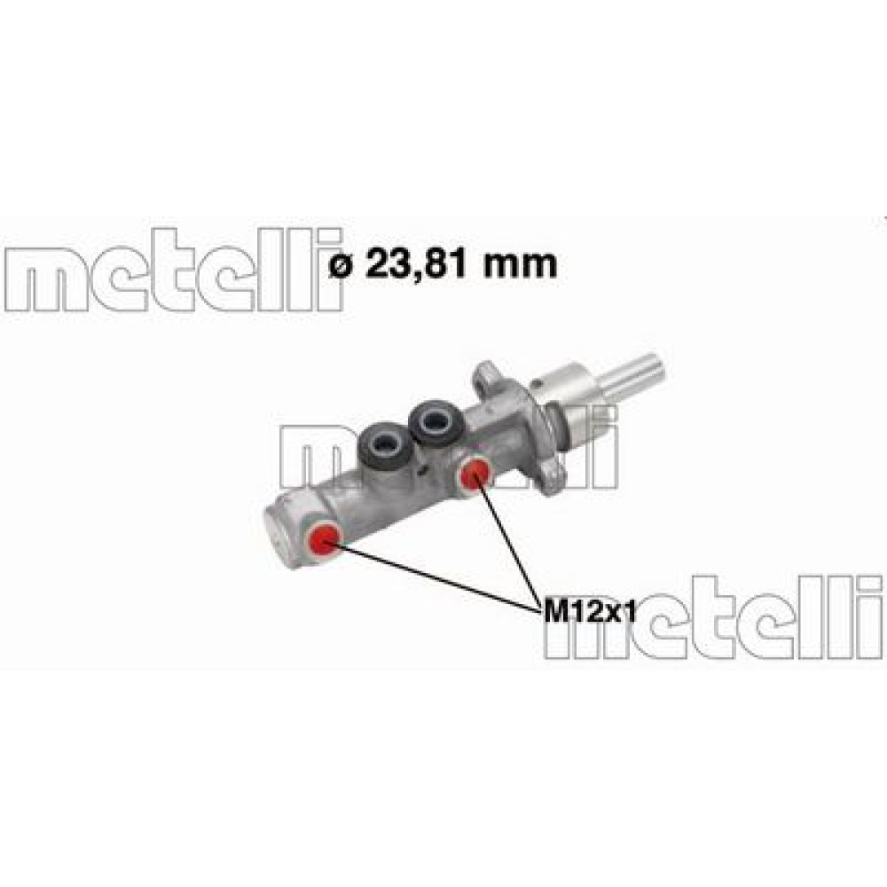 Цилиндр тормозной главный METELLI 050572