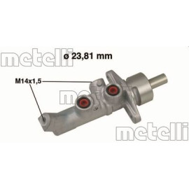 Циліндр гальмівний головний METELLI 050648