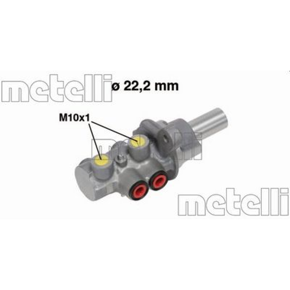 Циліндр гідравлічний гальмівний METELLI 050677