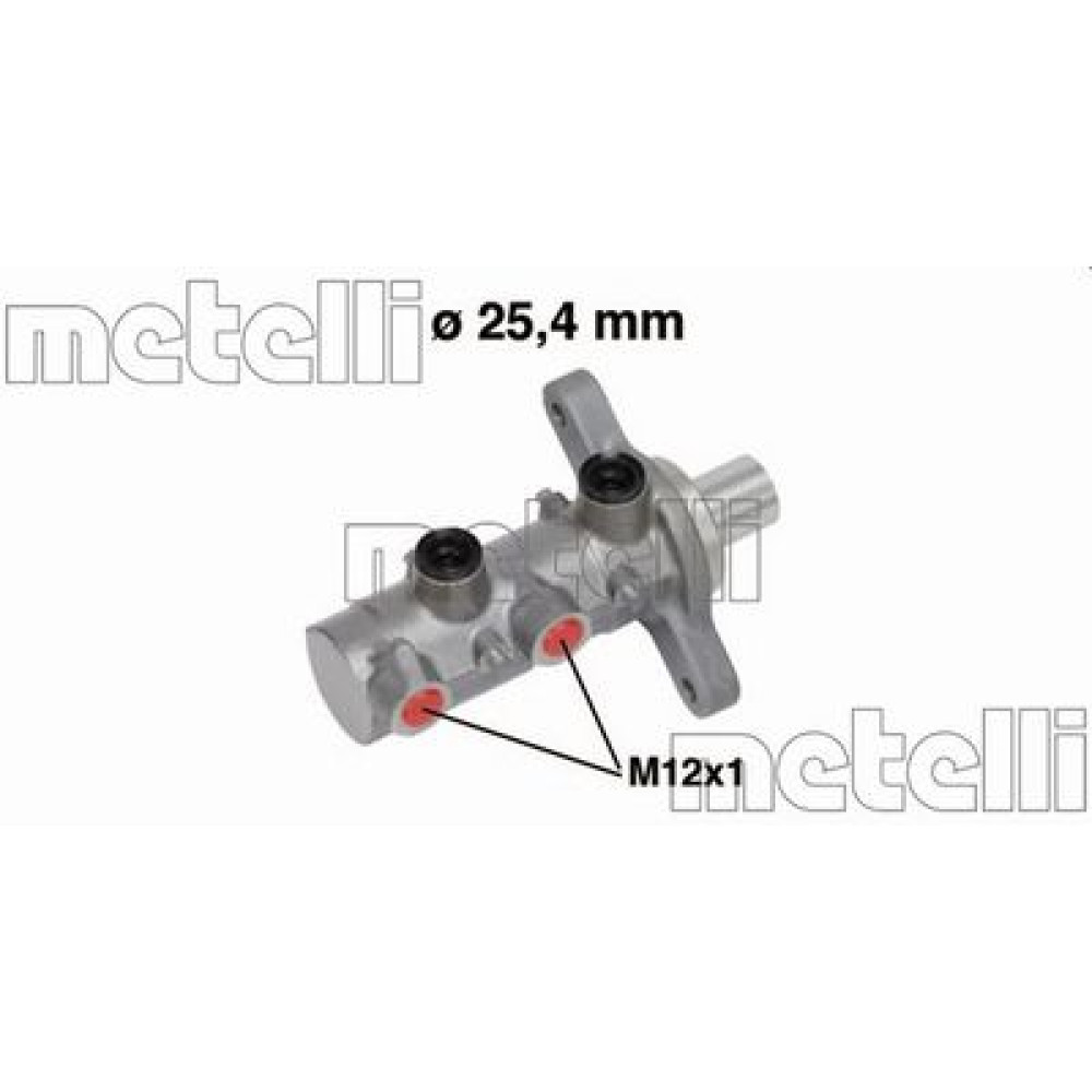 Цилиндр гидравлический тормозной METELLI 050727