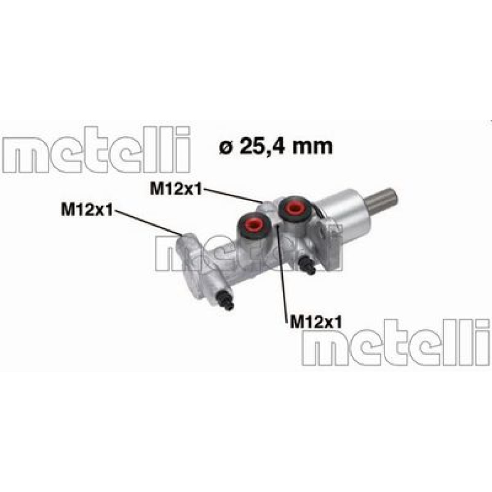 Циліндр гідравлічний гальмівний METELLI 050766
