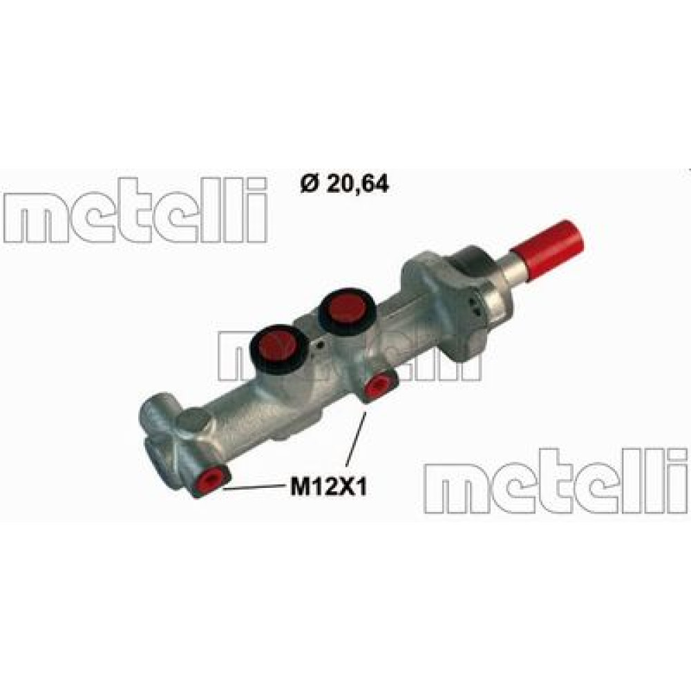 Головний гальмівний циліндр METELLI 050863