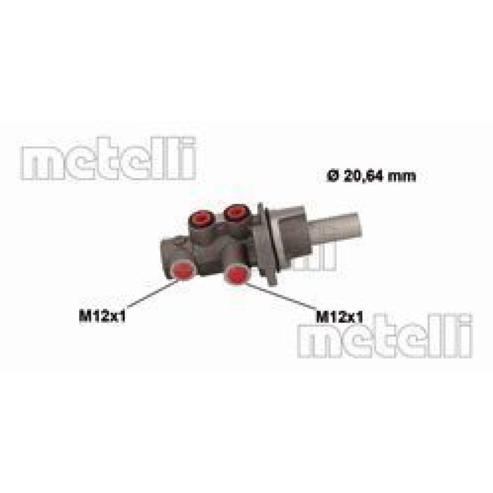 Циліндр гідравлічний гальмівний METELLI 050887