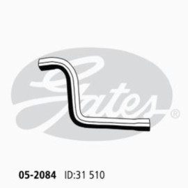 Патрубок радиатора 05-2084 GATES 052084