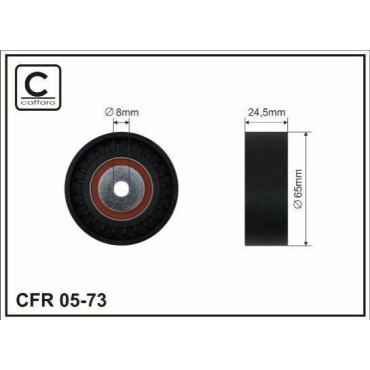 Ролик натяжний пас поліклиновий CAFFARO 0573