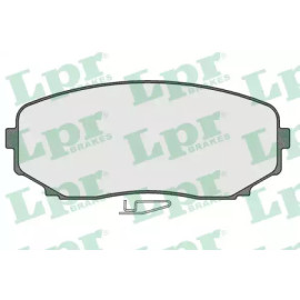 LPR 05p1573 Комплект тормозных колодок из 4 шт. дисков LPR 05p1573