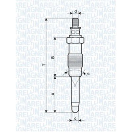 Свеча накаливания MAGNETI MARELLI 061830166304