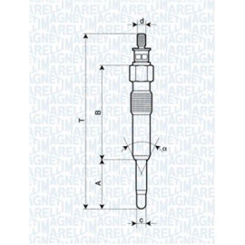 Свічка розжарювання MAGNETI MARELLI 062503901304
