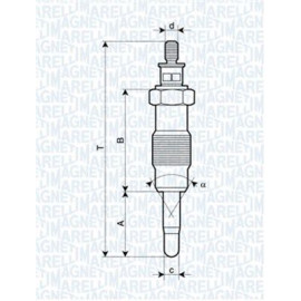 Свічка розжарювання MAGNETI MARELLI 062582804304