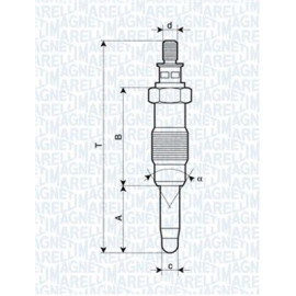 Свічка розжарювання MAGNETI MARELLI 062583003304