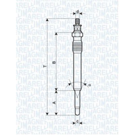 Свічка розжарювання MAGNETI MARELLI 062900001304