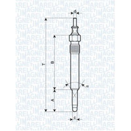 Свічка розжарювання MAGNETI MARELLI 062900004304