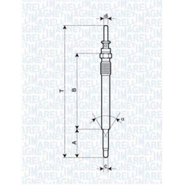 Свічка розжарювання MAGNETI MARELLI 062900009304