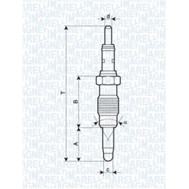 Свічка розжарювання MAGNETI MARELLI 062900011304