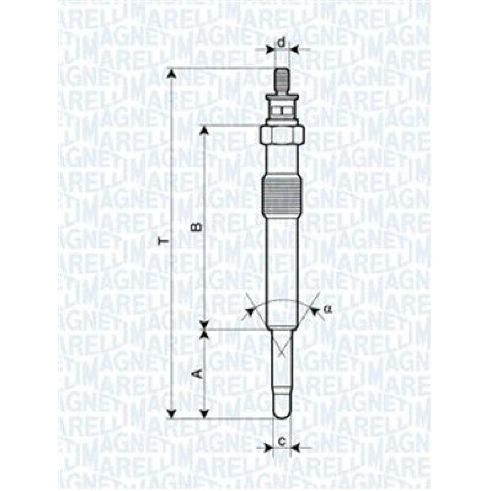 Свічка розжарювання MAGNETI MARELLI 062900018304