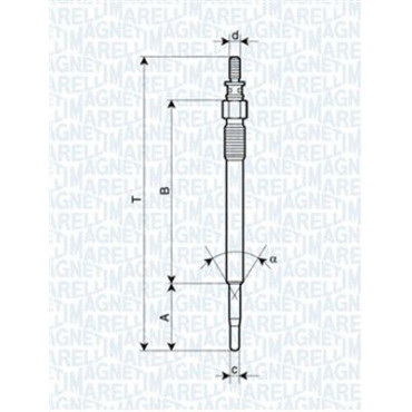 Свічка розжарювання MAGNETI MARELLI 062900022304