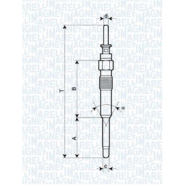 Свічка розжарювання MAGNETI MARELLI 062900023304