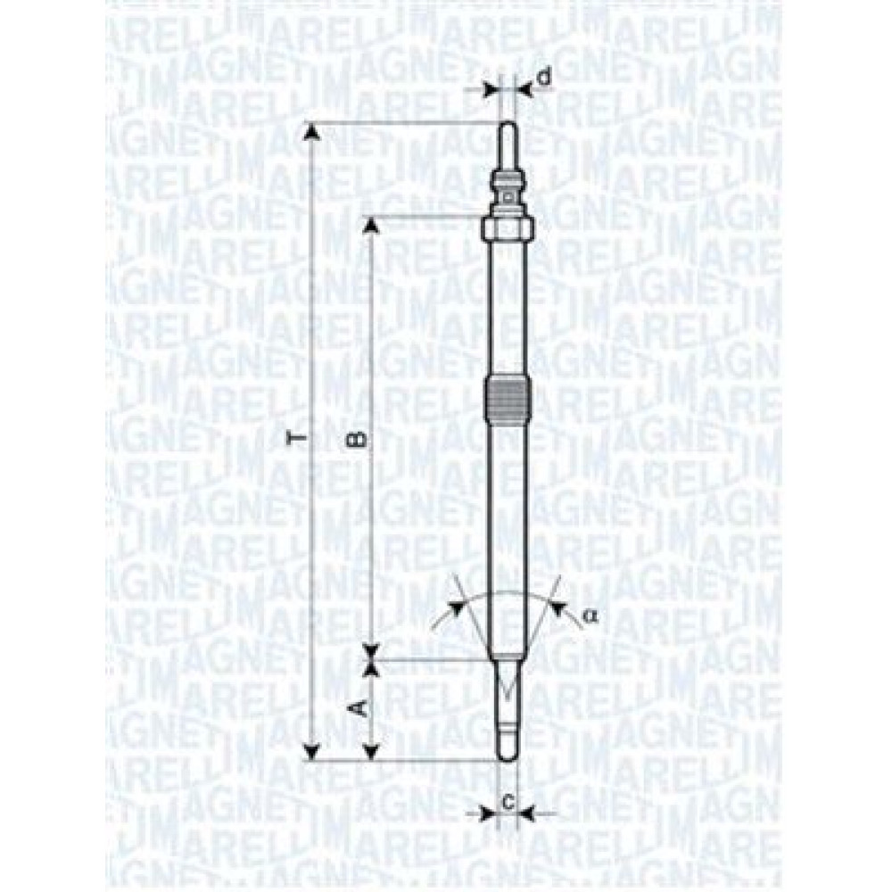 Свічка розжарювання MAGNETI MARELLI 062900026304