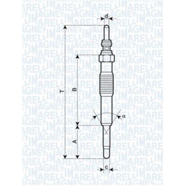 Свічка розжарювання MAGNETI MARELLI 062900027304