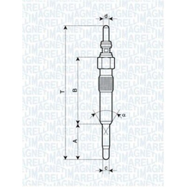 Свічка розжарювання MAGNETI MARELLI 062900028304