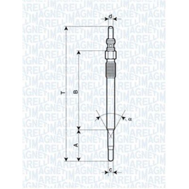 Свічка розжарювання MAGNETI MARELLI 062900029304