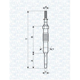 Свічка розжарювання MAGNETI MARELLI 062900034304