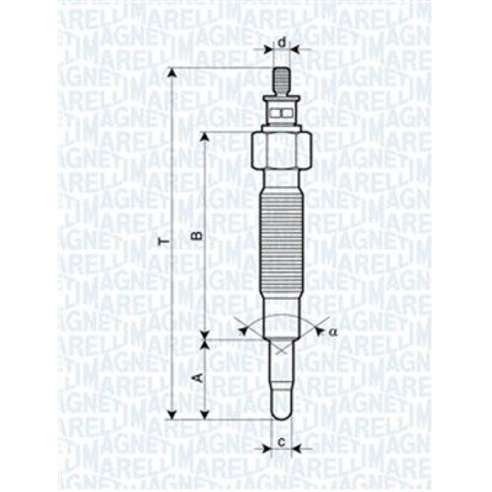 Свічка розжарювання MAGNETI MARELLI 062900037304