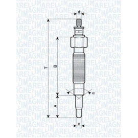 Свічка розжарювання MAGNETI MARELLI 062900037304