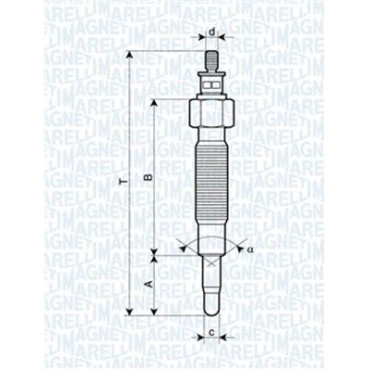 Свічка розжарювання MAGNETI MARELLI 062900037304