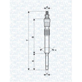 Свічка розжарювання MAGNETI MARELLI 062900043304
