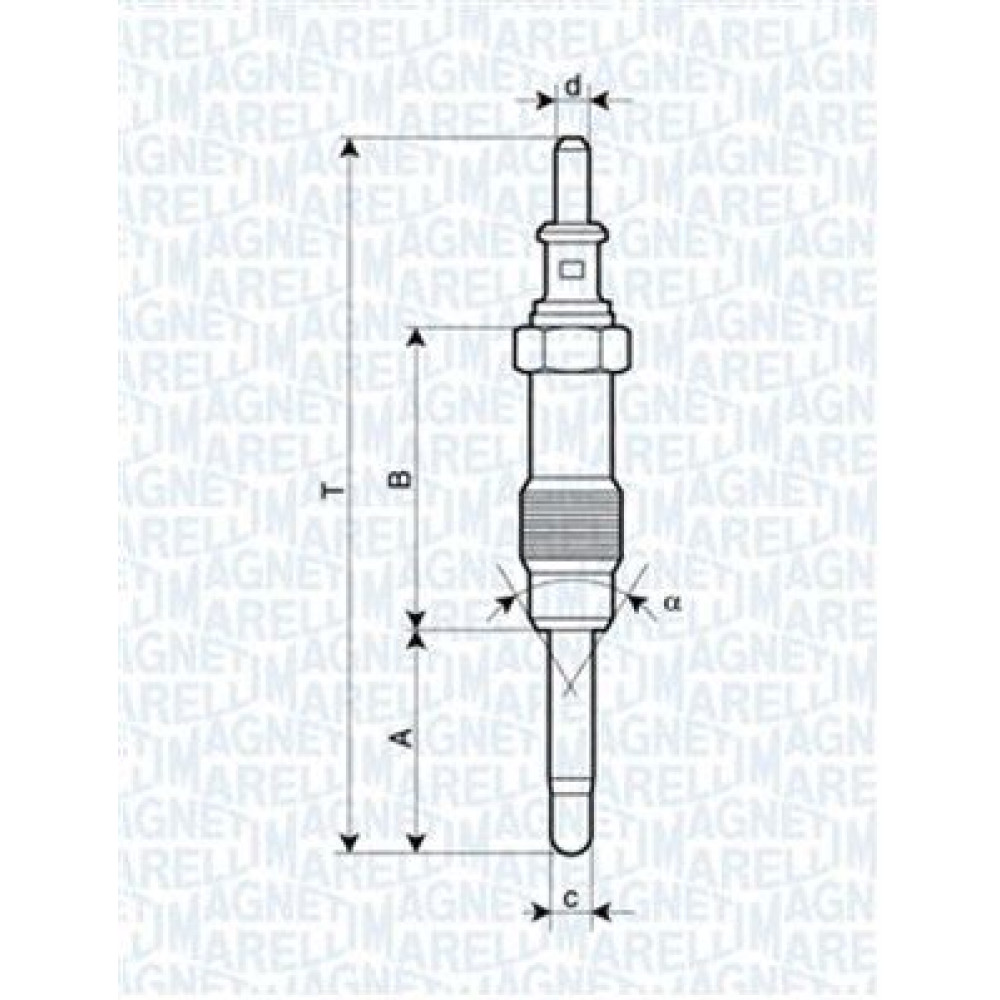 Свічка розжарювання MAGNETI MARELLI 062900046304