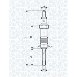 Свічка розжарювання MAGNETI MARELLI 062900046304
