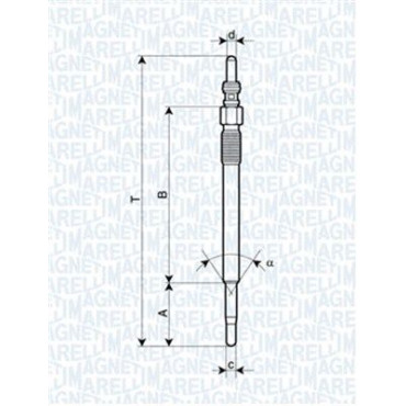 Свічка розжарювання MAGNETI MARELLI 062900048304