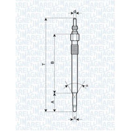 Свічка розжарювання MAGNETI MARELLI 062900050304