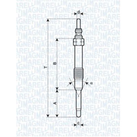 Свічка розжарювання MAGNETI MARELLI 062900053304